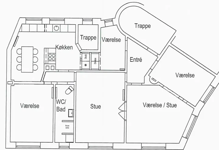 Lovely 5-room apartment in Copenhagen N - Nørrebrogade, København N - 4