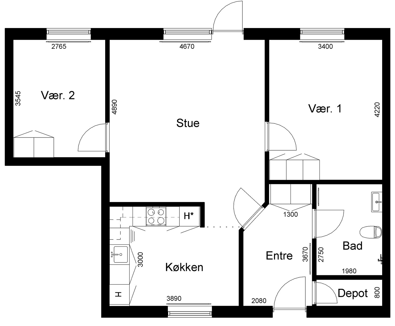 Visual presentation of the listing