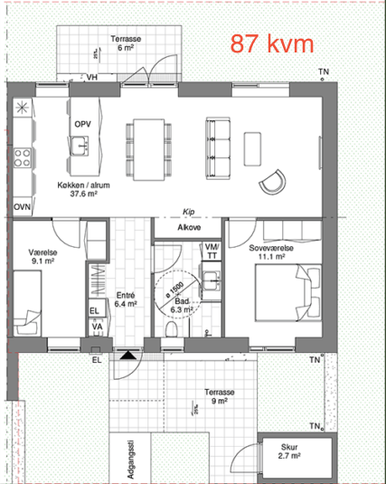 Visual presentation of the listing
