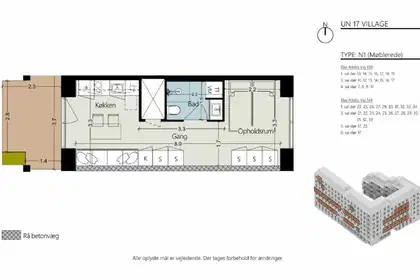 Visual presentation of the listing