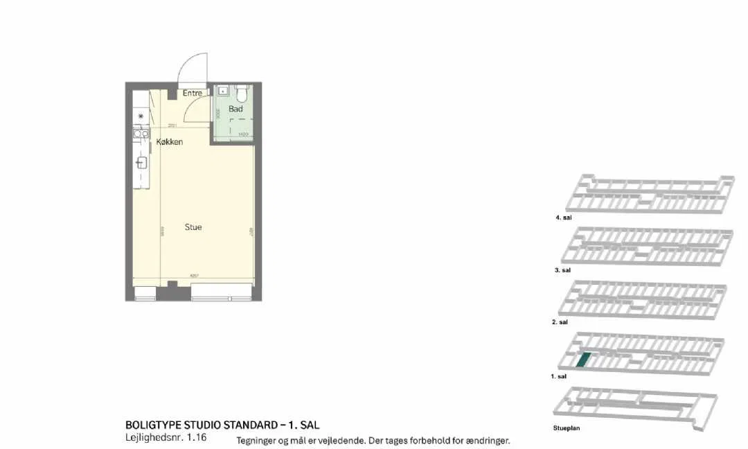 Visual presentation of the listing