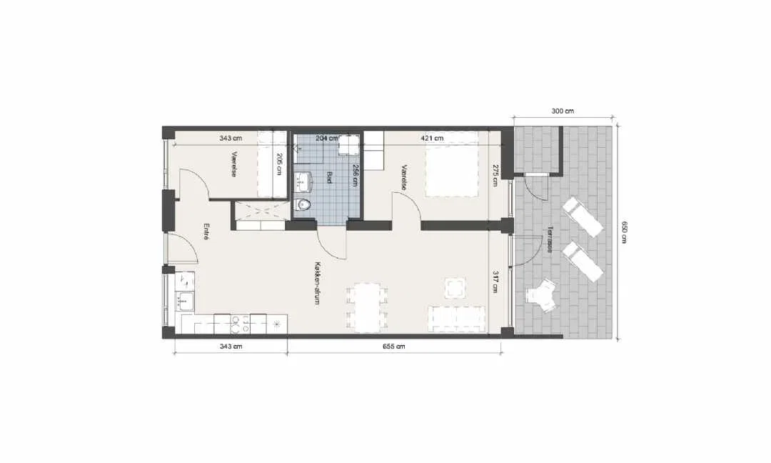 Visual presentation of the listing