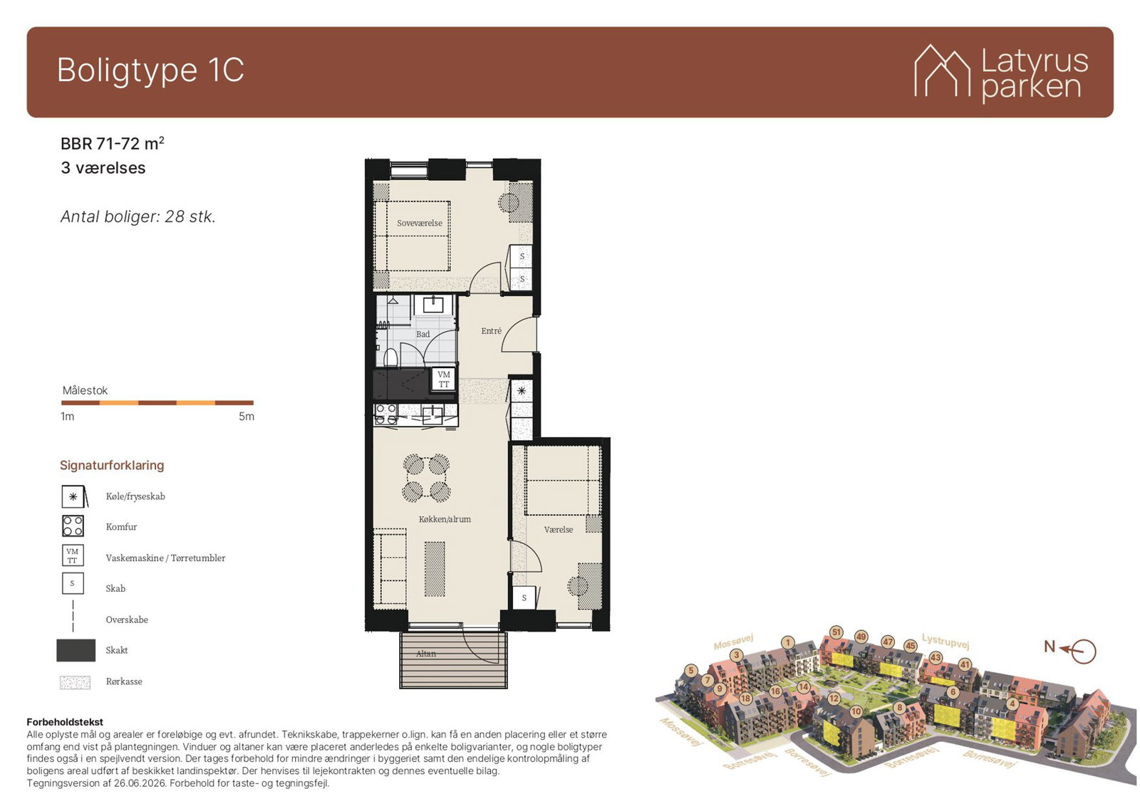 Visual presentation of the listing
