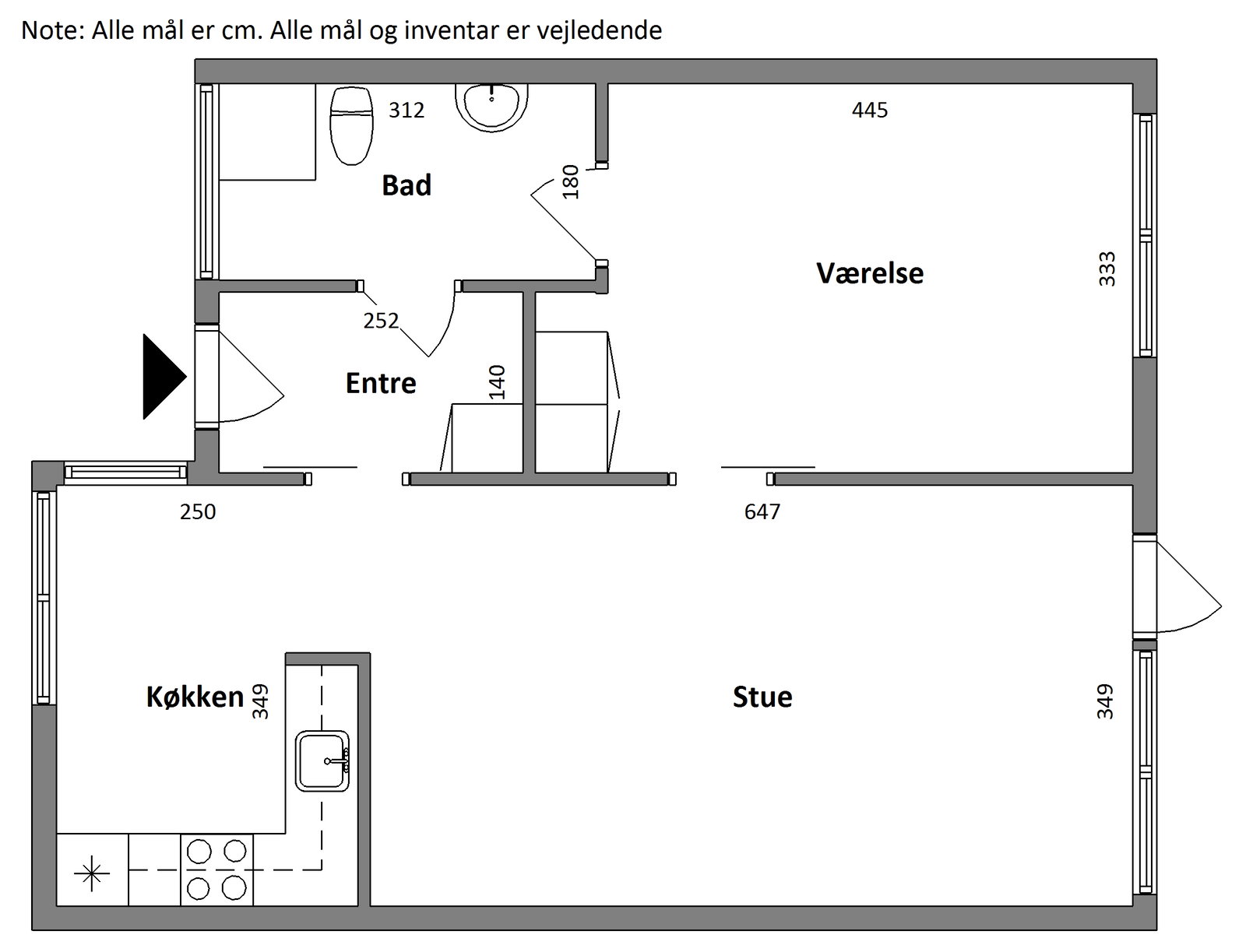 Visual presentation of the listing
