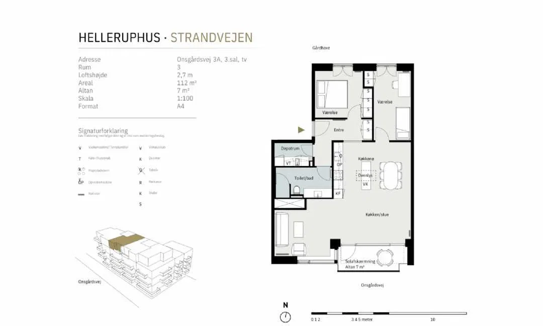 Visual presentation of the listing