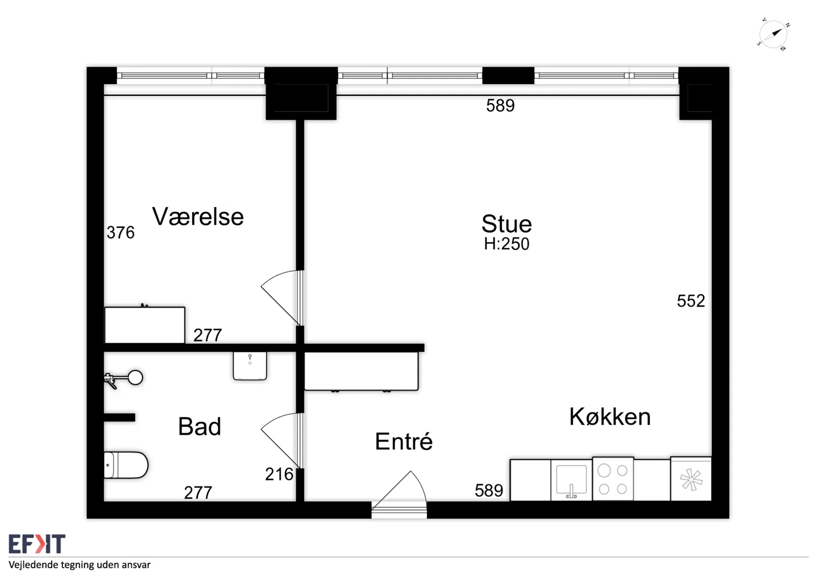 Visual presentation of the listing