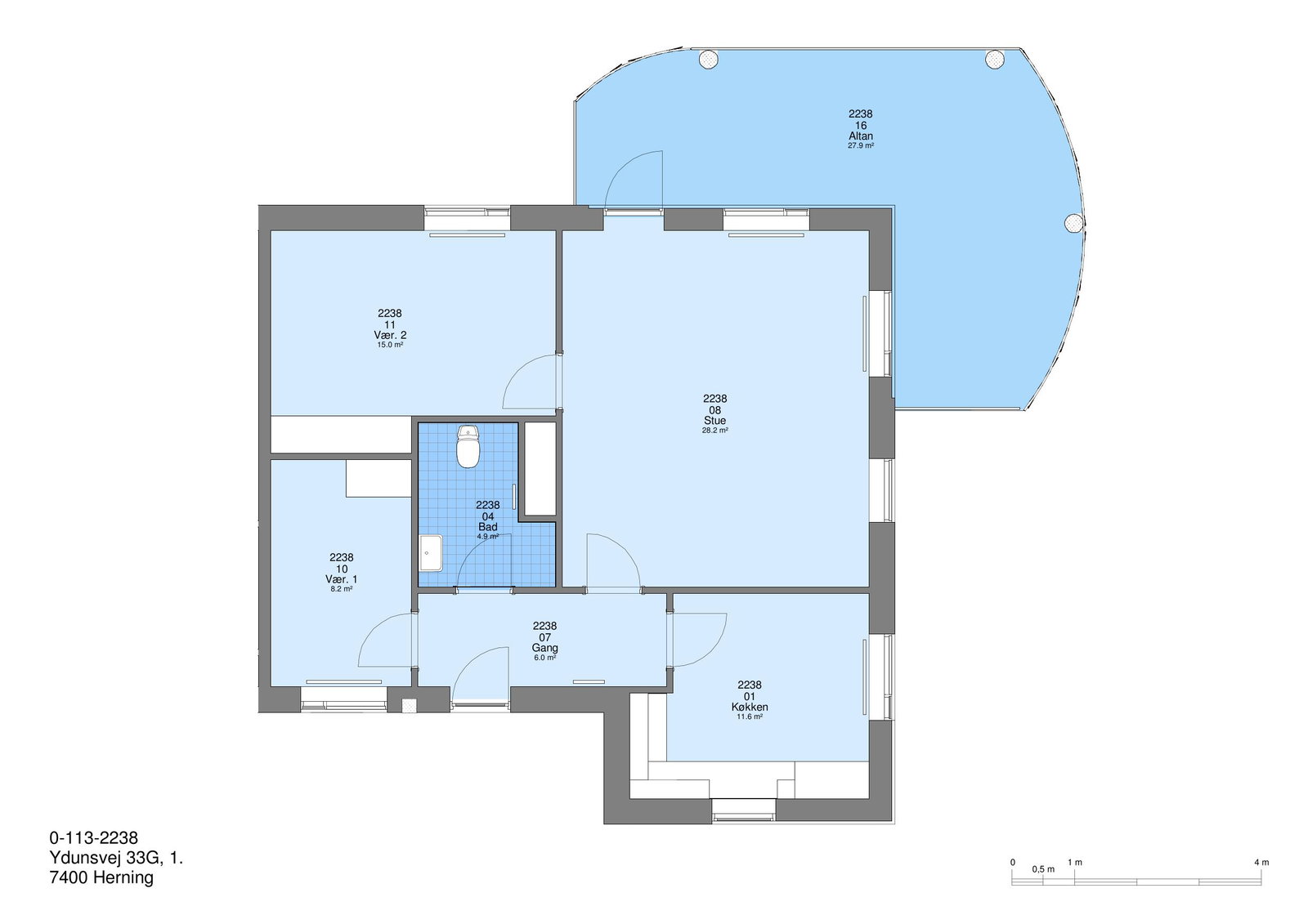 Visual presentation of the listing