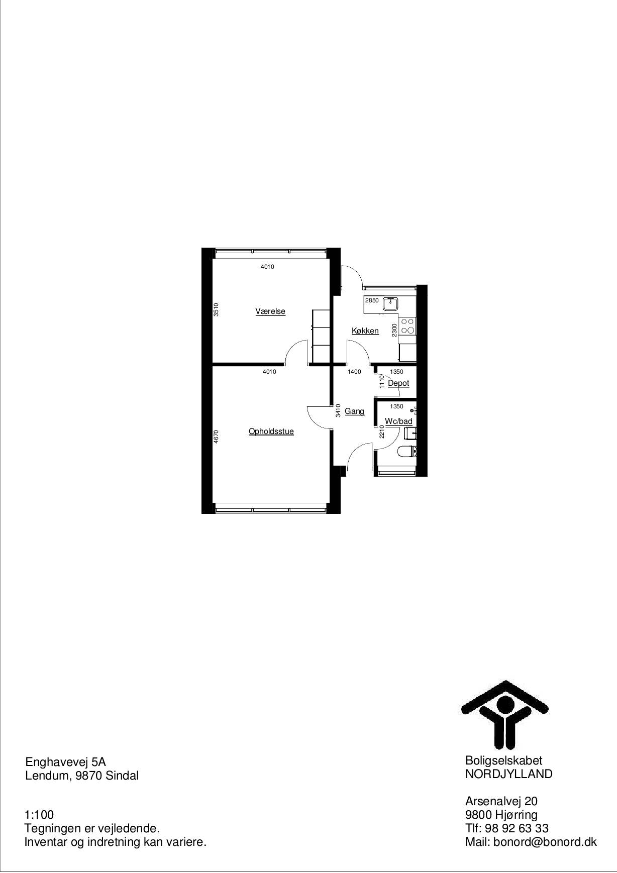Visual presentation of the listing