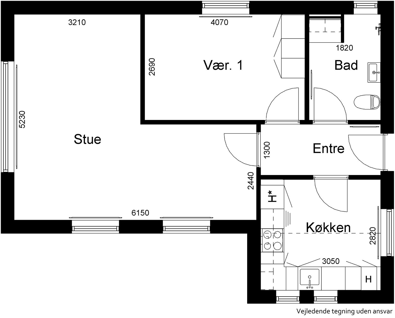 Visual presentation of the listing