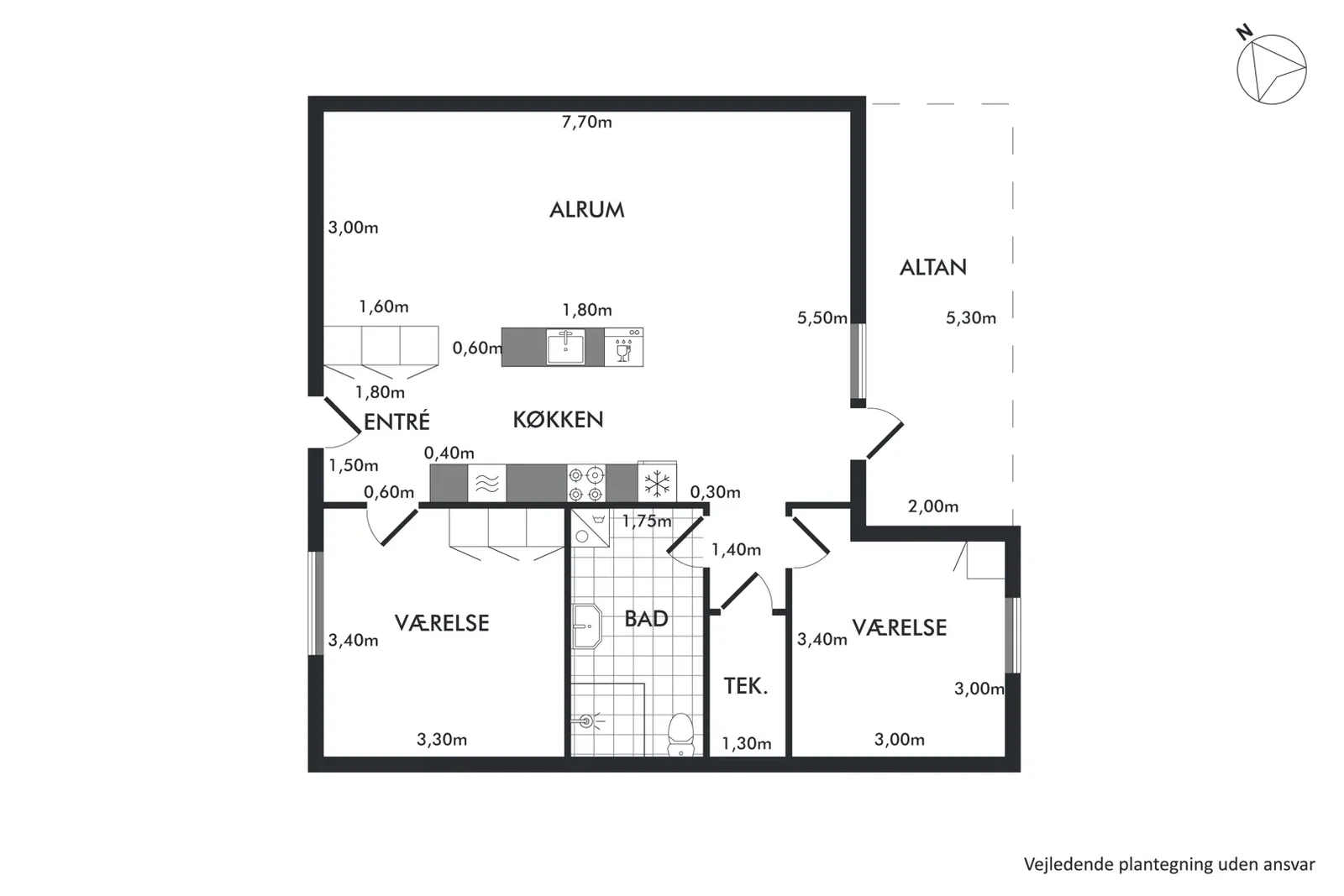 Visual presentation of the listing