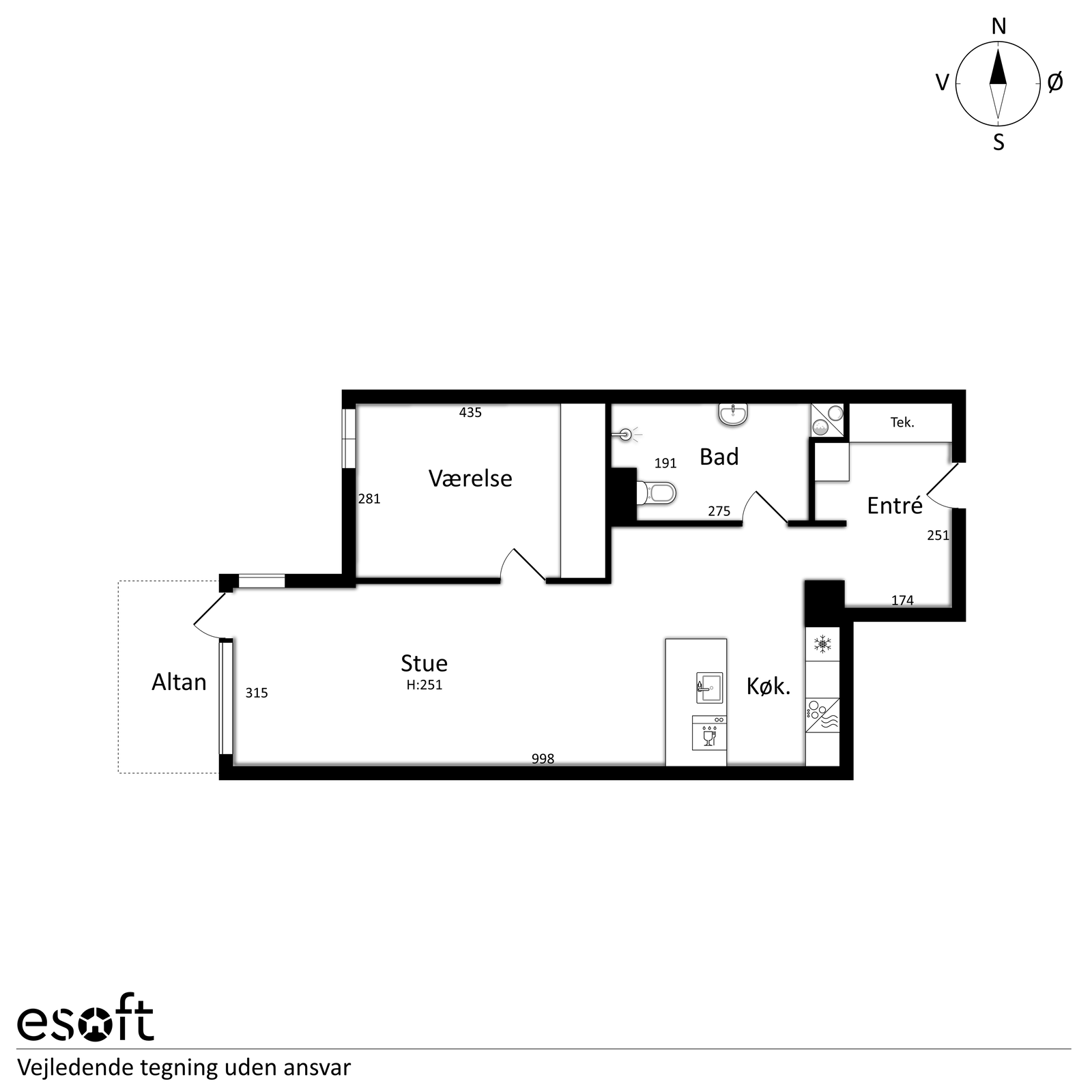 Visual presentation of the listing