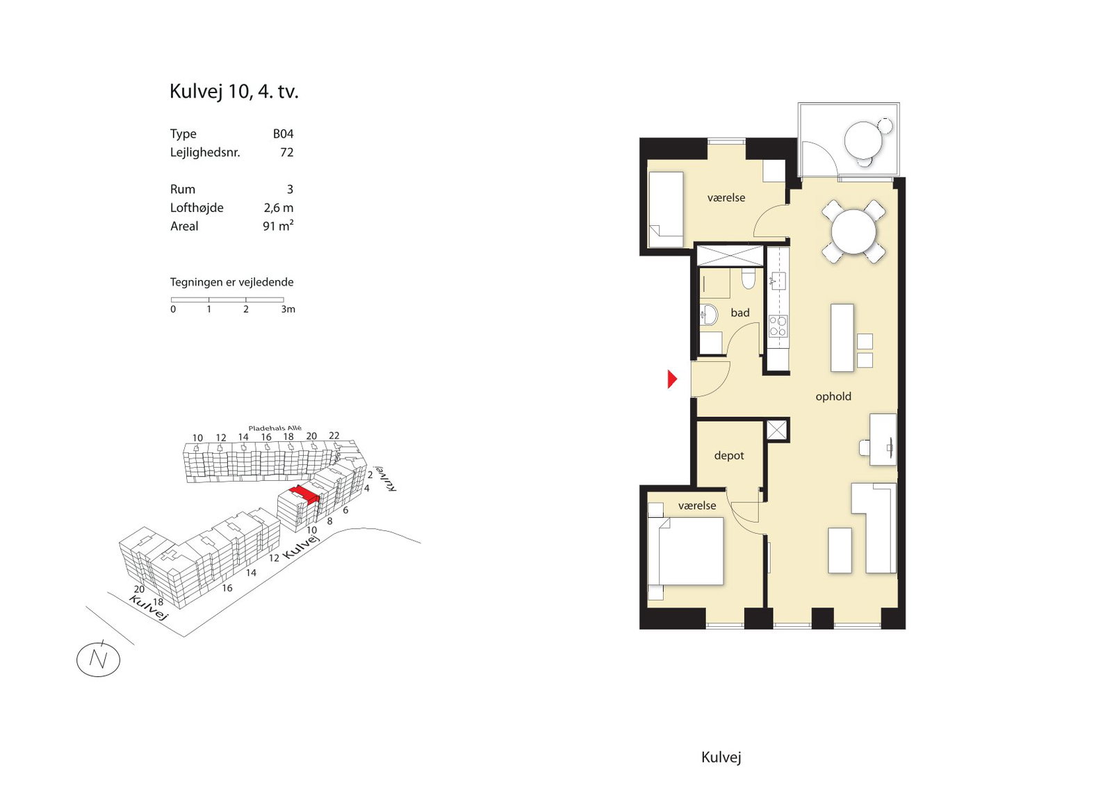Visual presentation of the listing