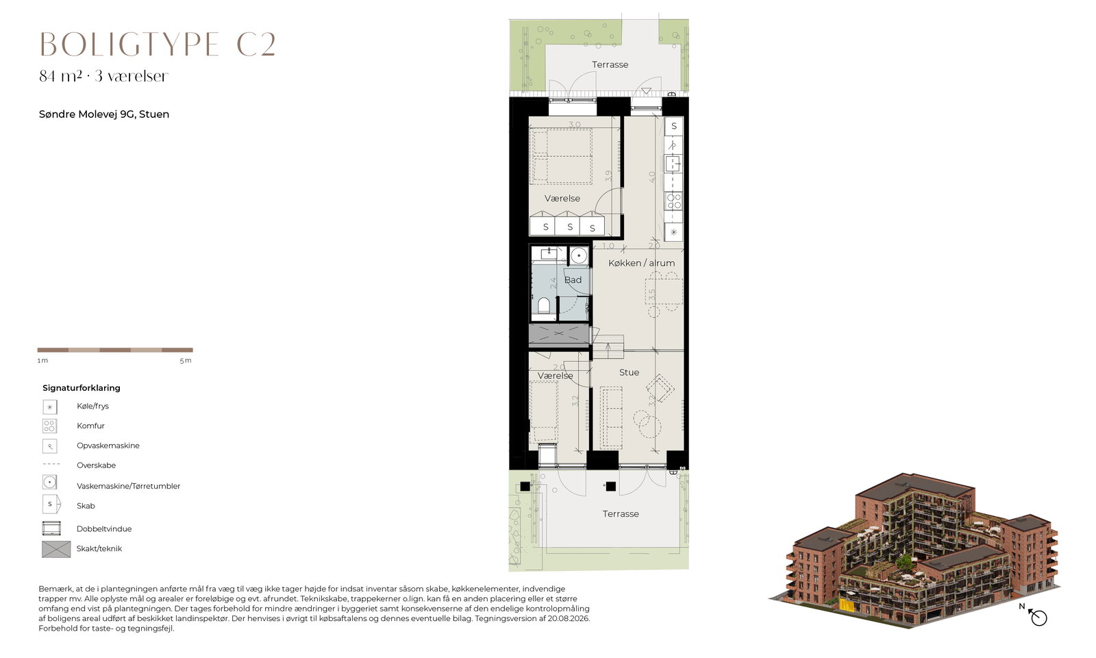 Visual presentation of the listing