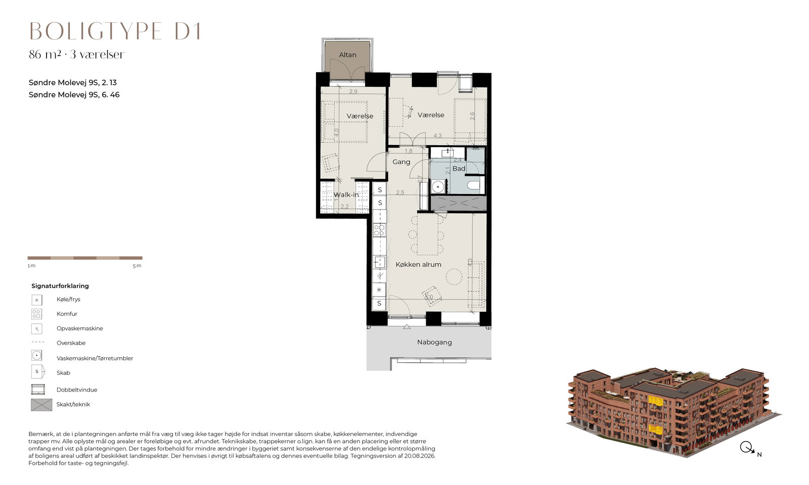 Visual presentation of the listing