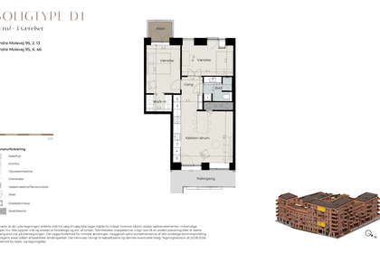 Visual presentation of the listing