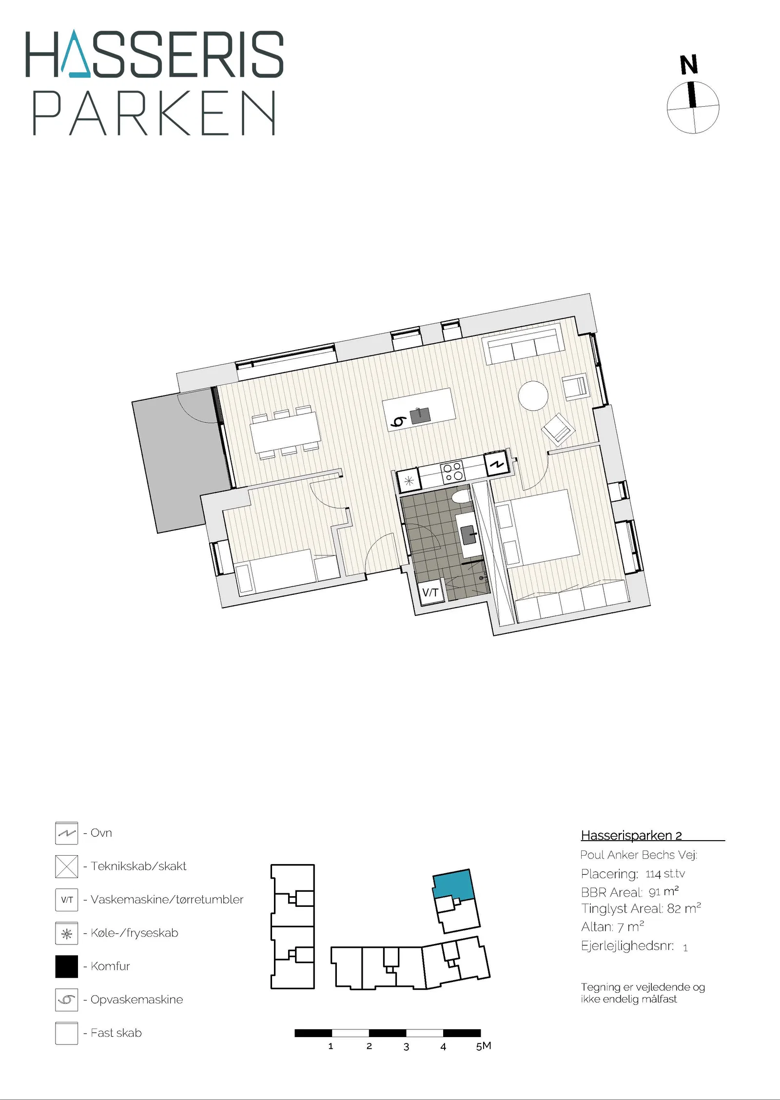 Visual presentation of the listing