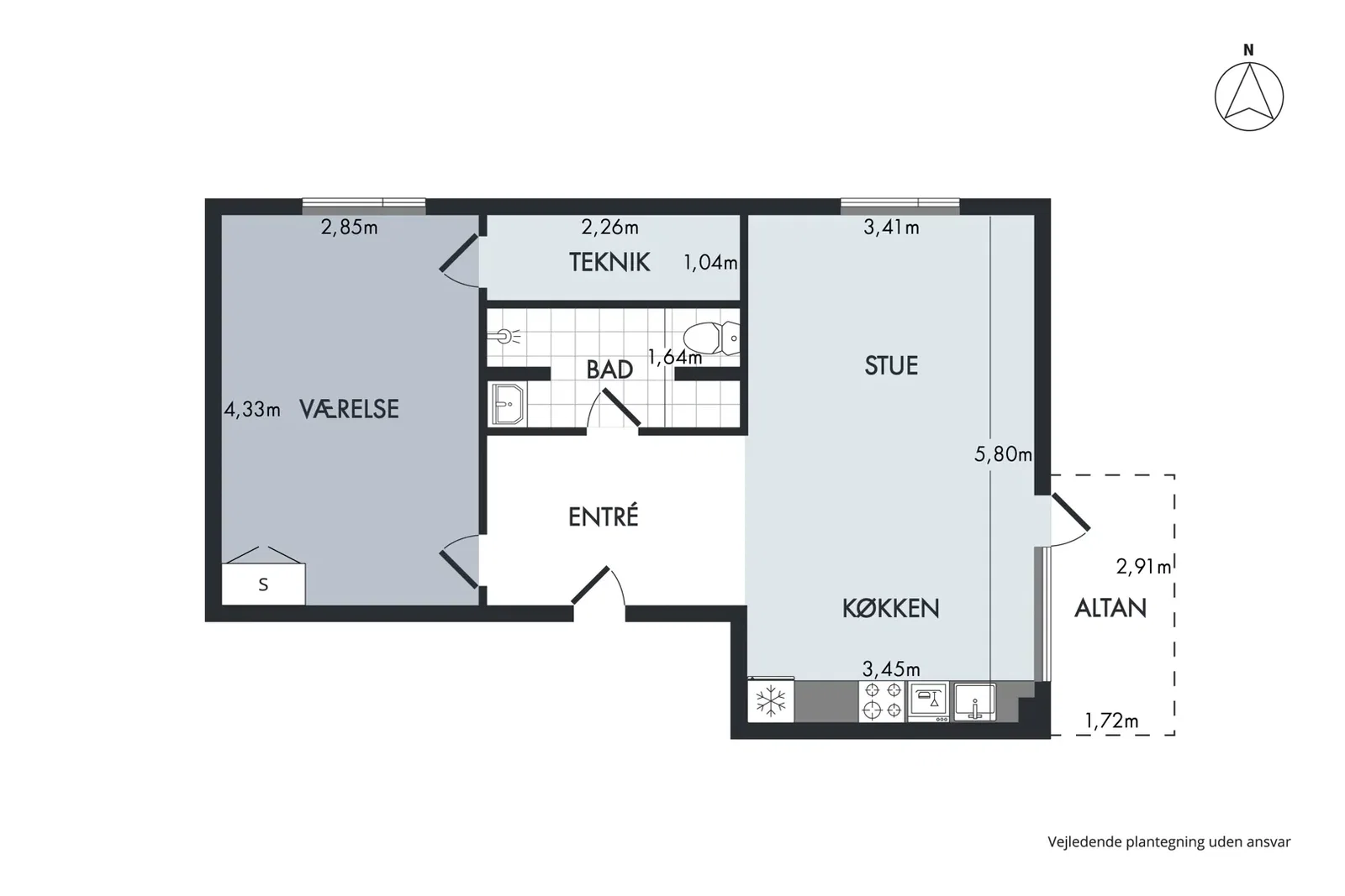 Visual presentation of the listing