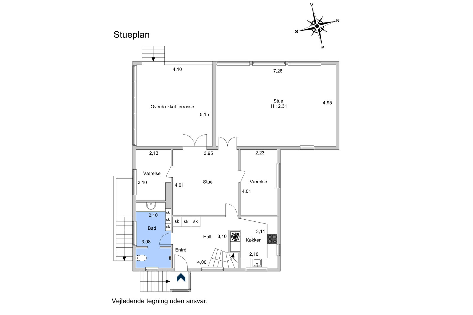 Visual presentation of the listing