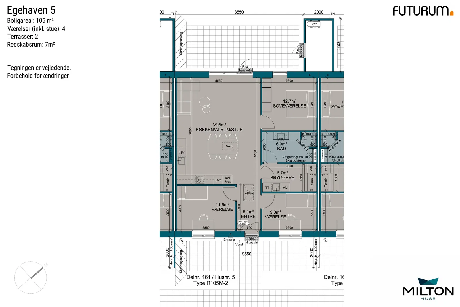 Visual presentation of the listing