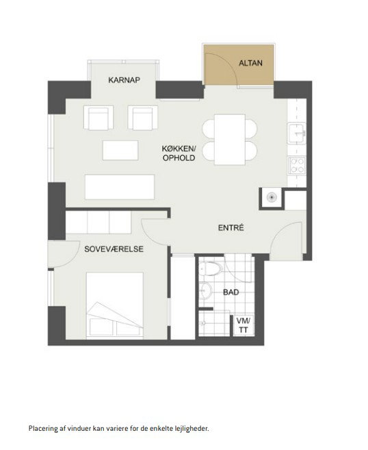 Visual presentation of the listing