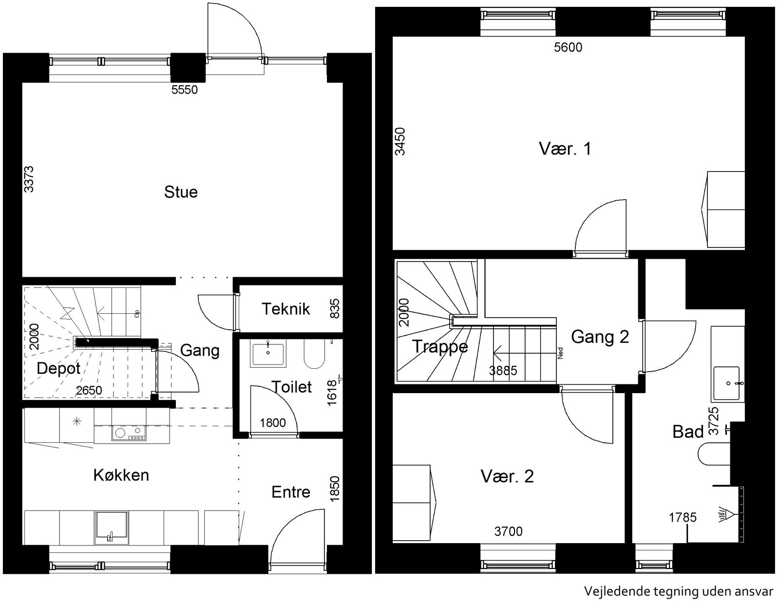 Visual presentation of the listing