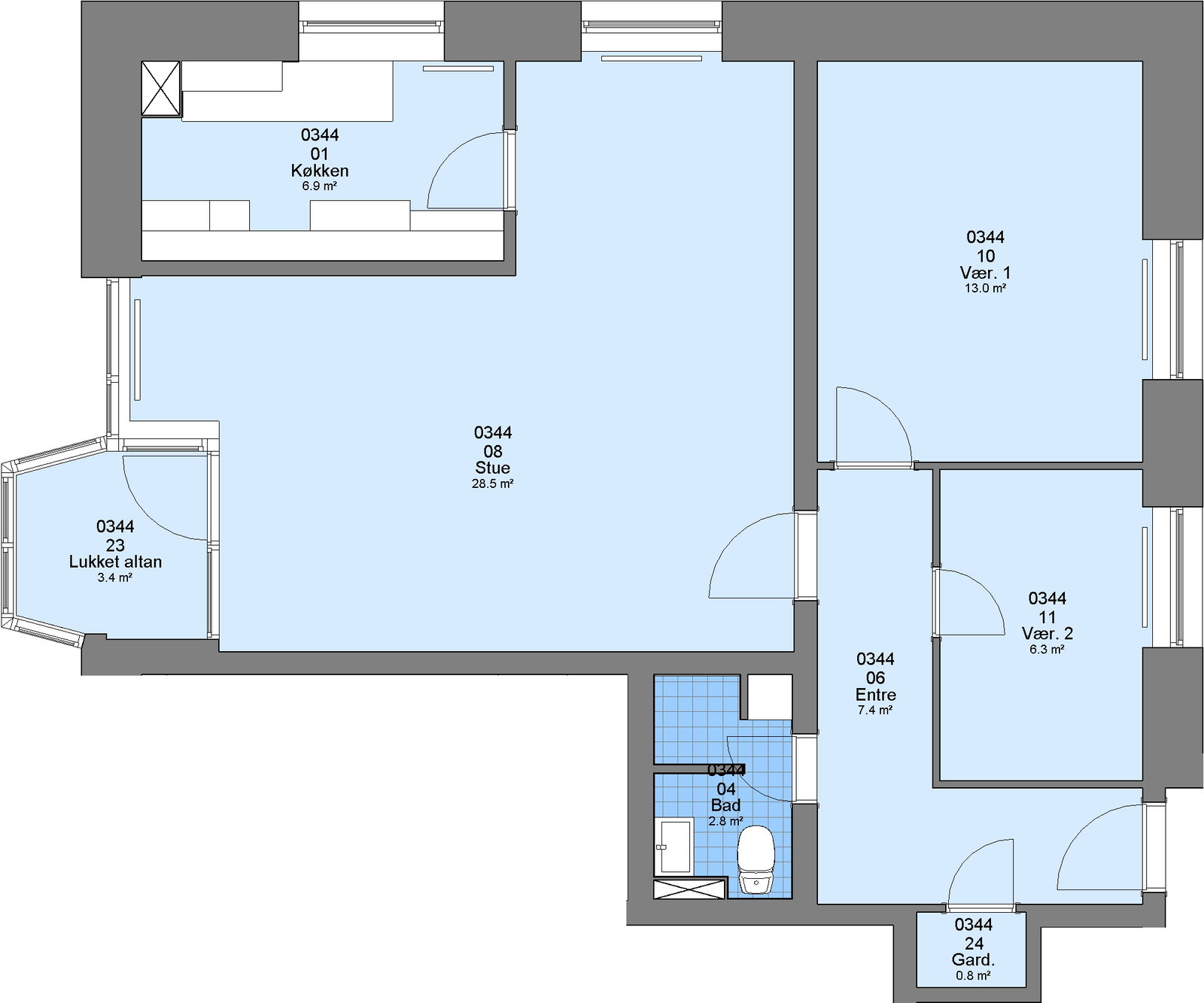Visual presentation of the listing