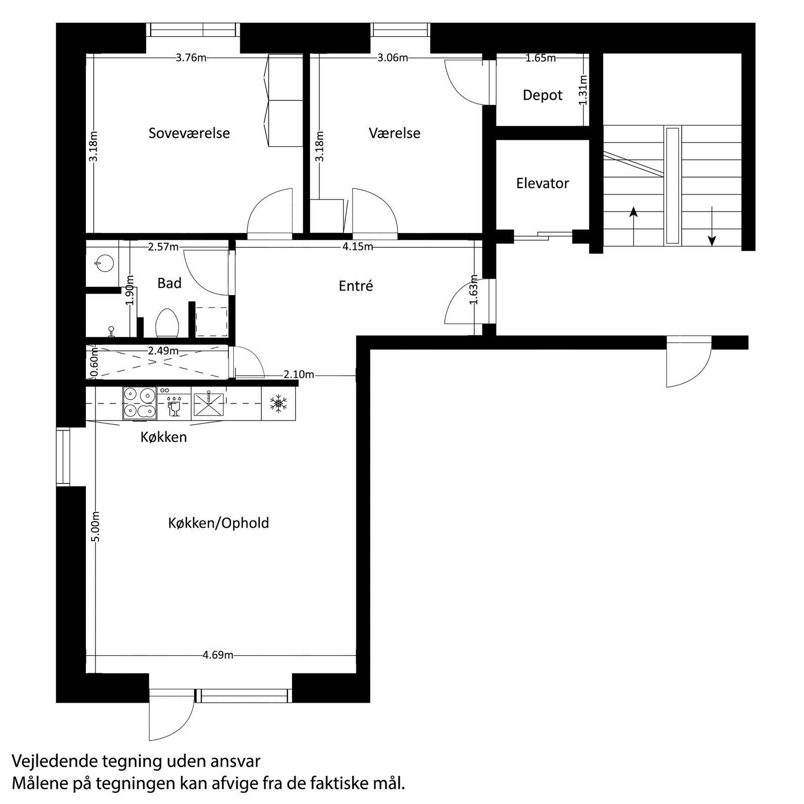Visual presentation of the listing