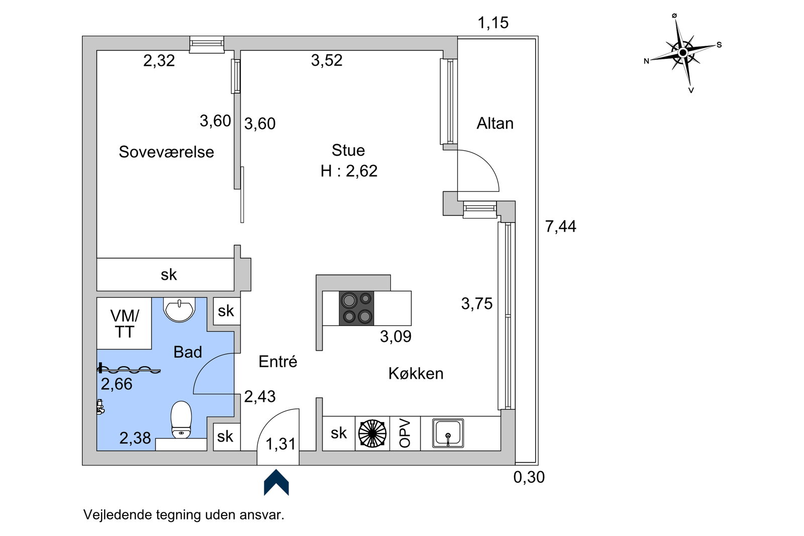Visual presentation of the listing