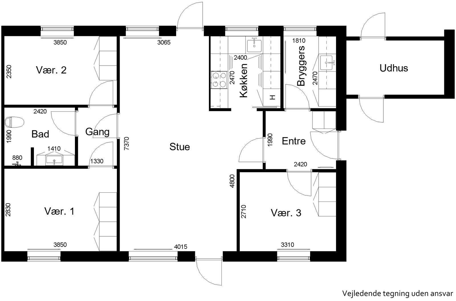 Visual presentation of the listing