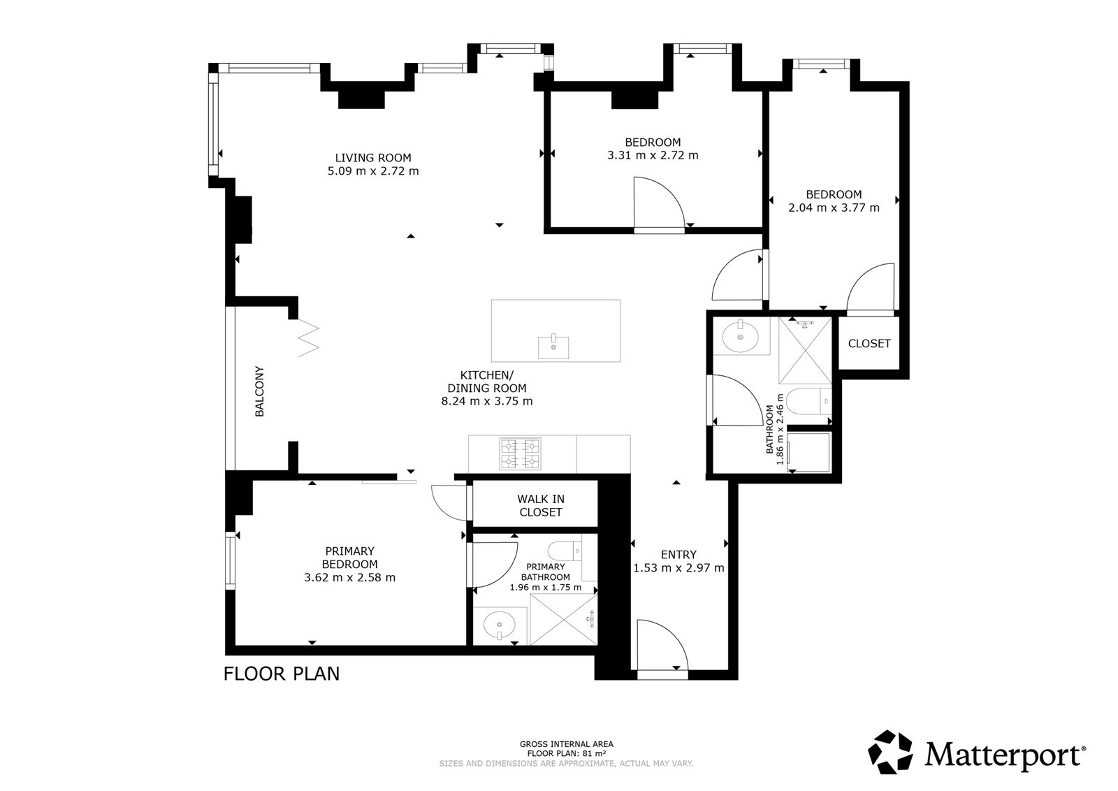 Visual presentation of the listing
