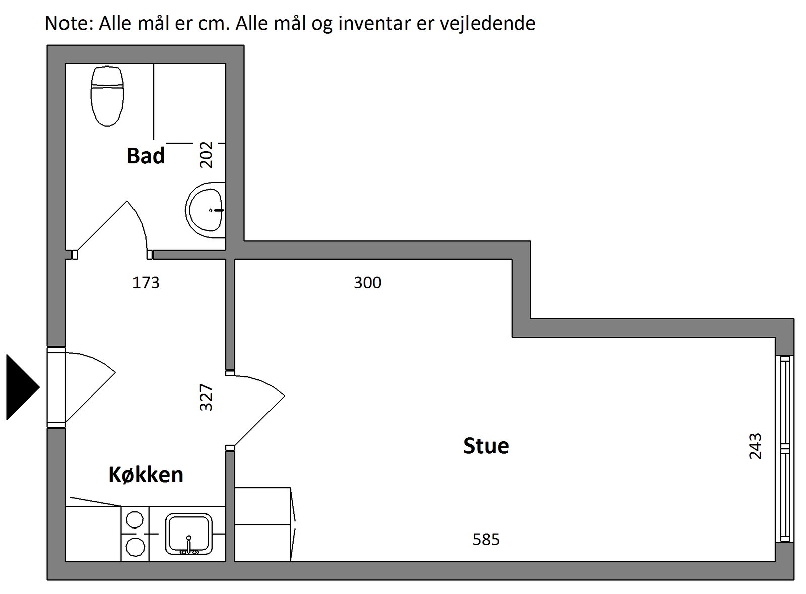 Visual presentation of the listing