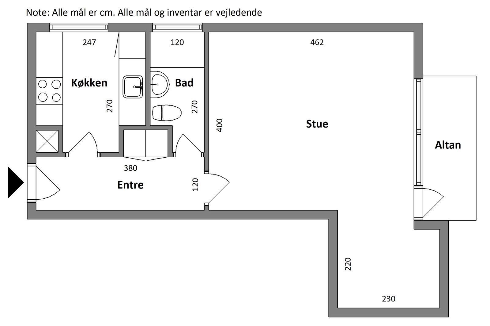 Visual presentation of the listing
