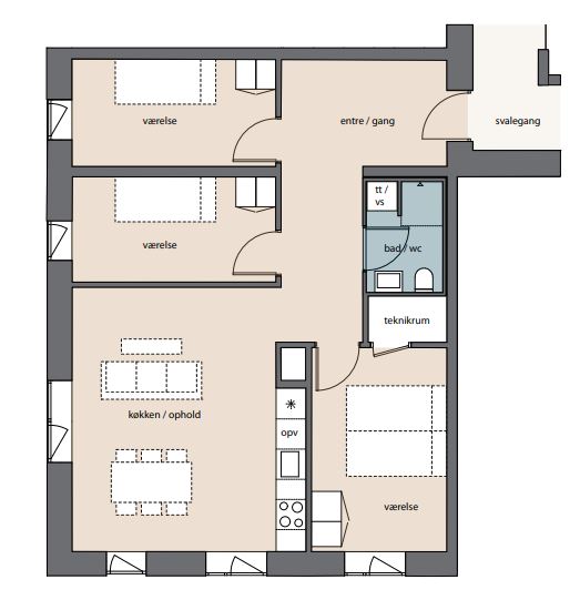 Visual presentation of the listing