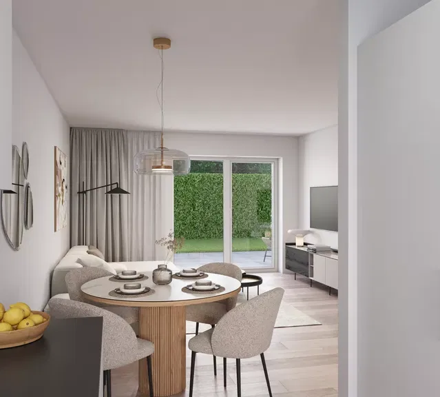 townhouse 3-værelses étplansrækkehus med ideel beliggenhed