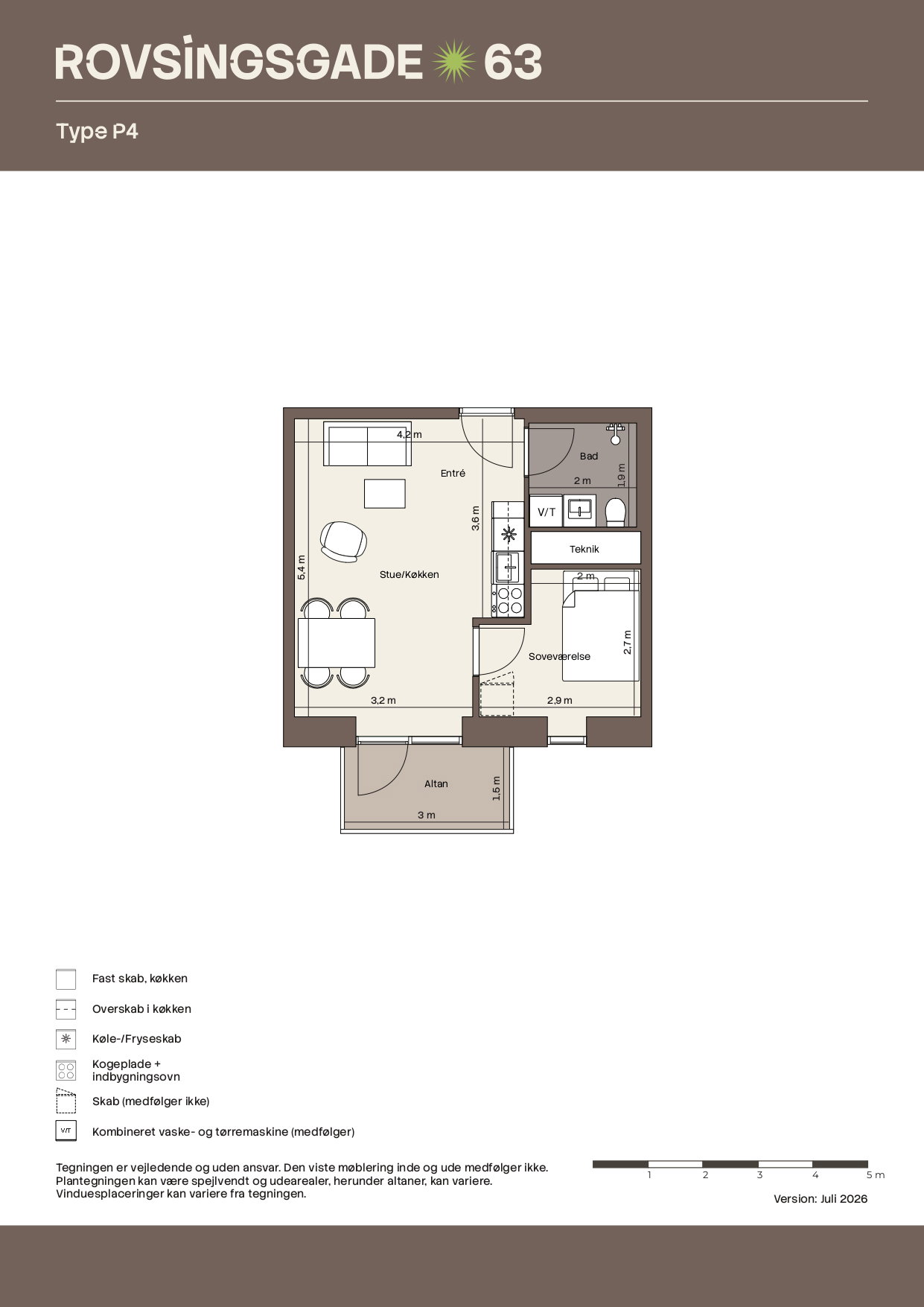 Visual presentation of the listing