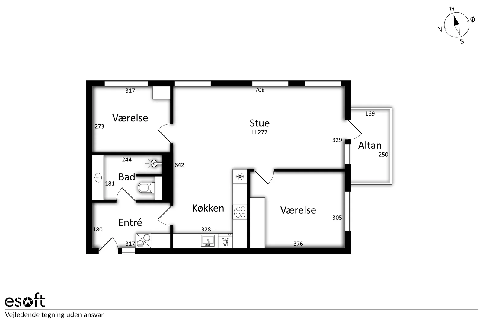 Visual presentation of the listing