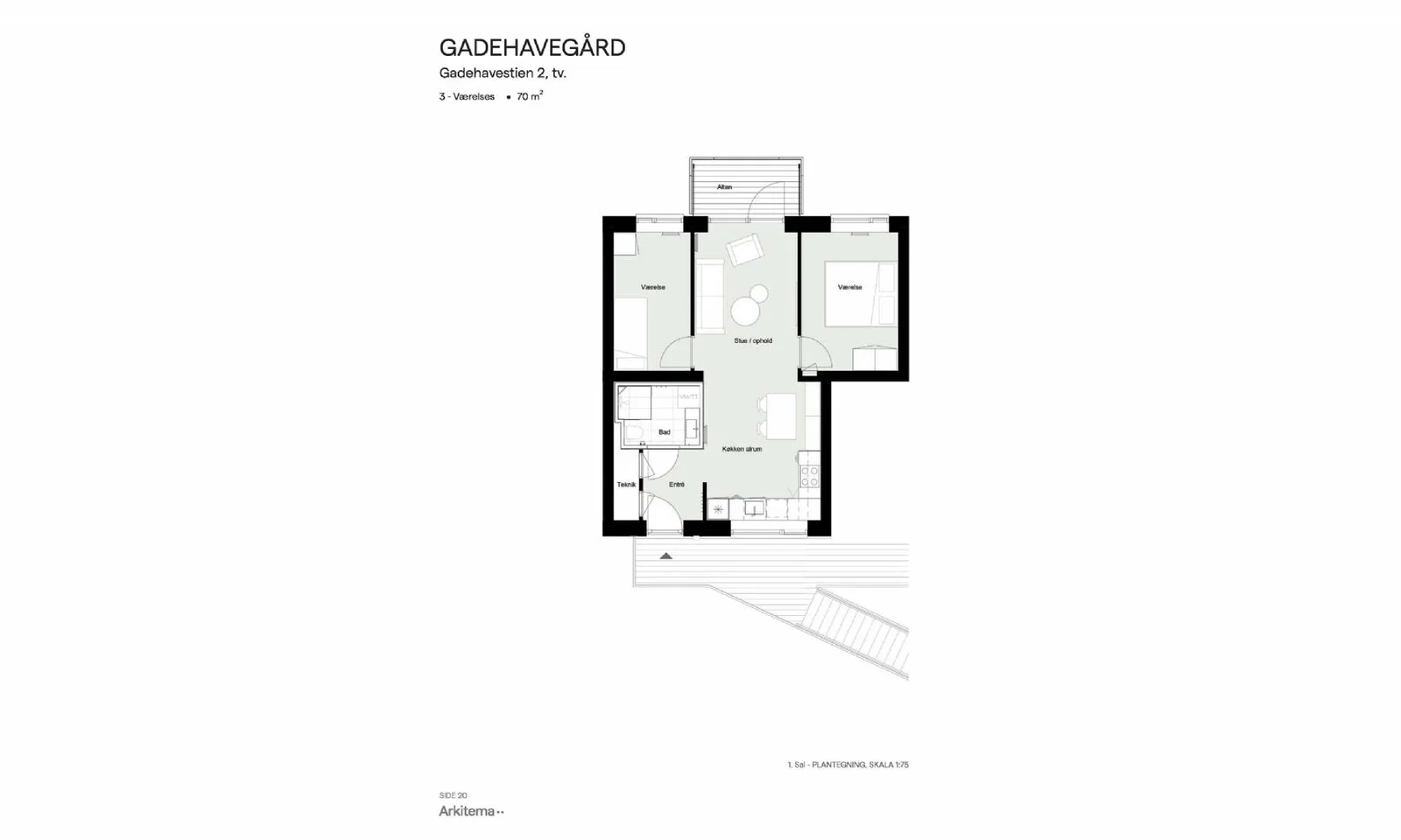 Visual presentation of the listing