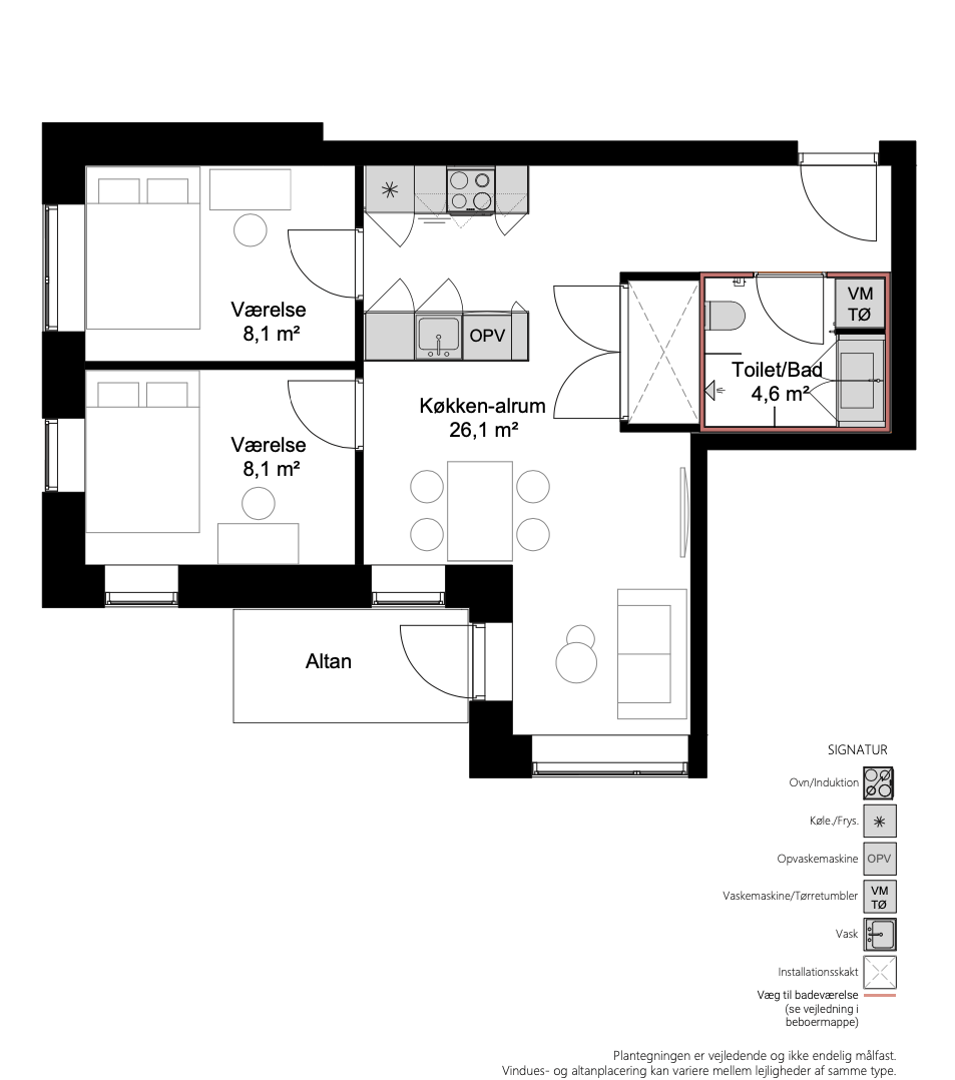 Visual presentation of the listing