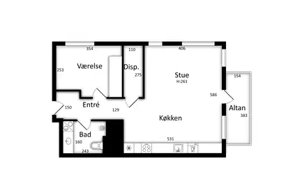 Visual presentation of the listing