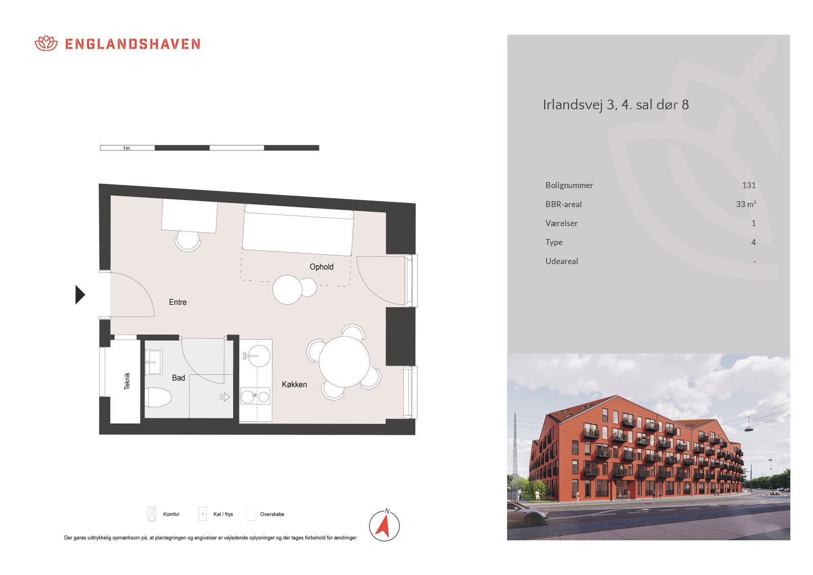 Visual presentation of the listing