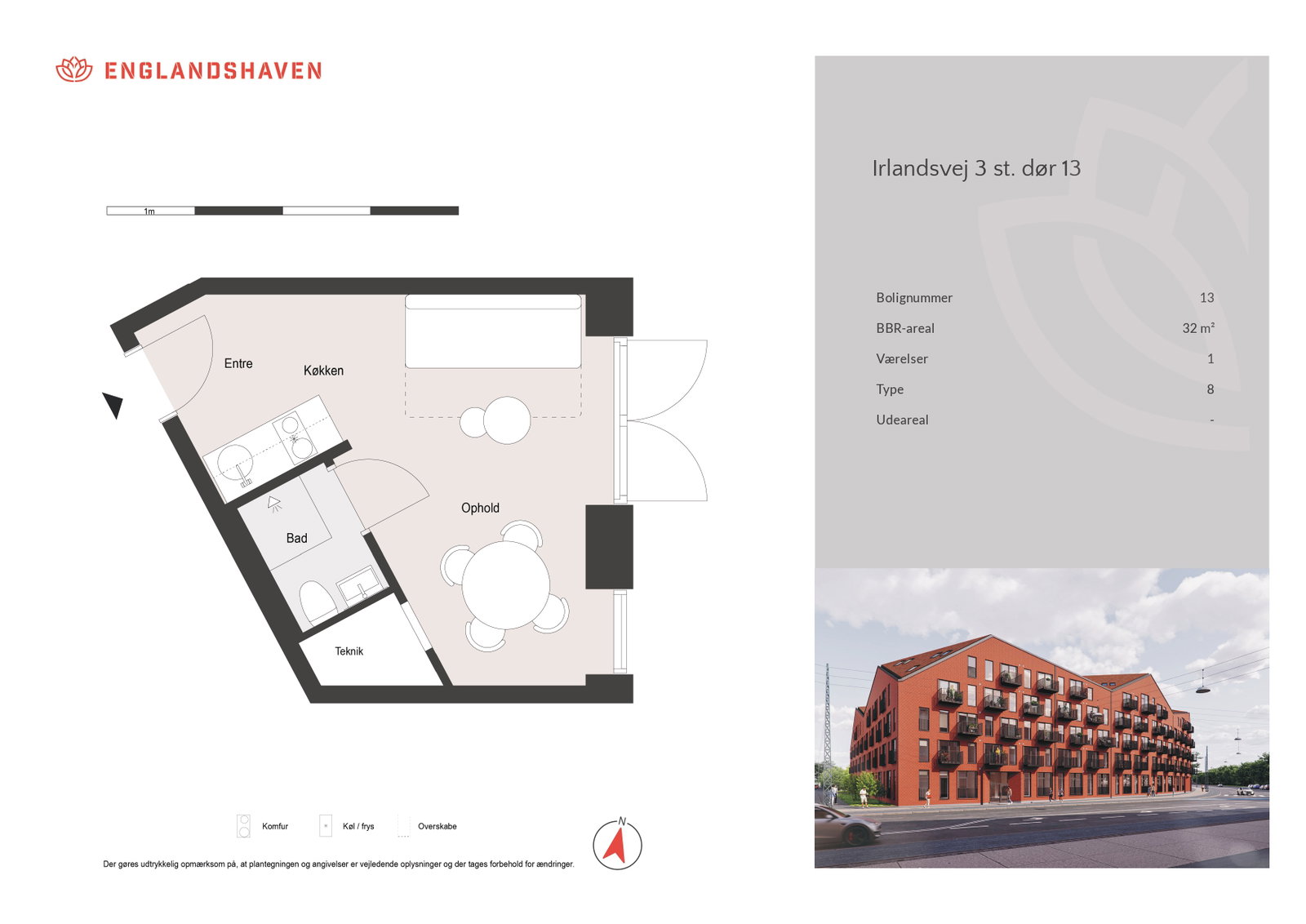 Visual presentation of the listing