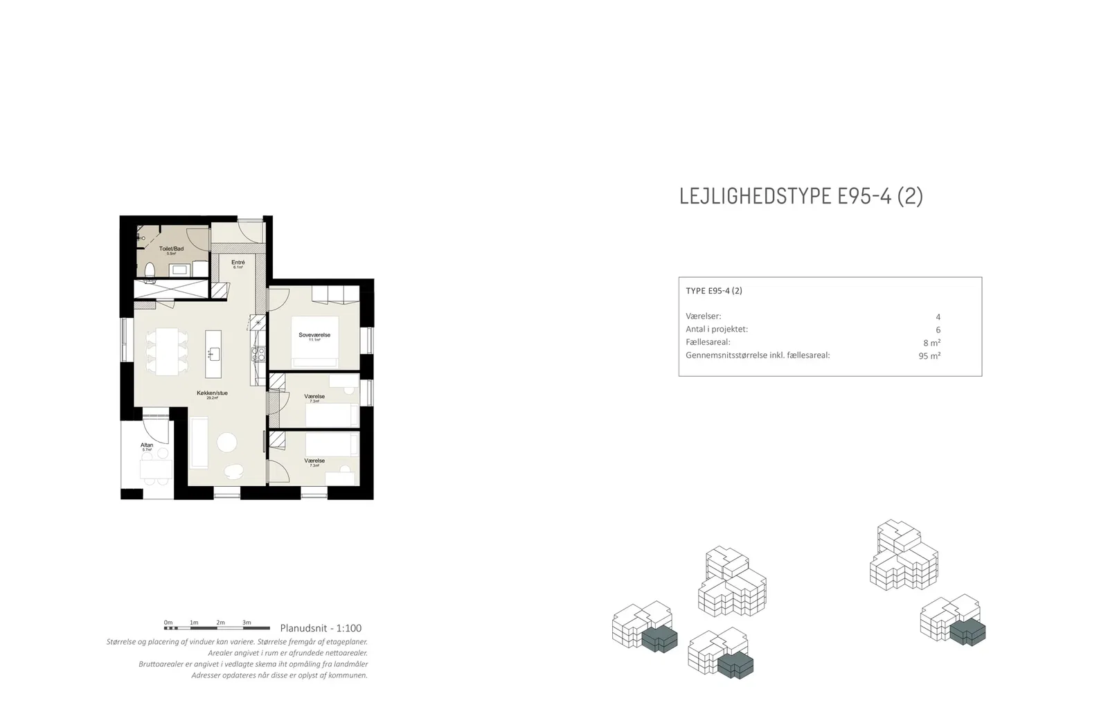 Visual presentation of the listing