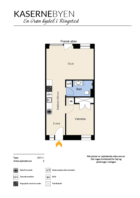 Visual presentation of the listing