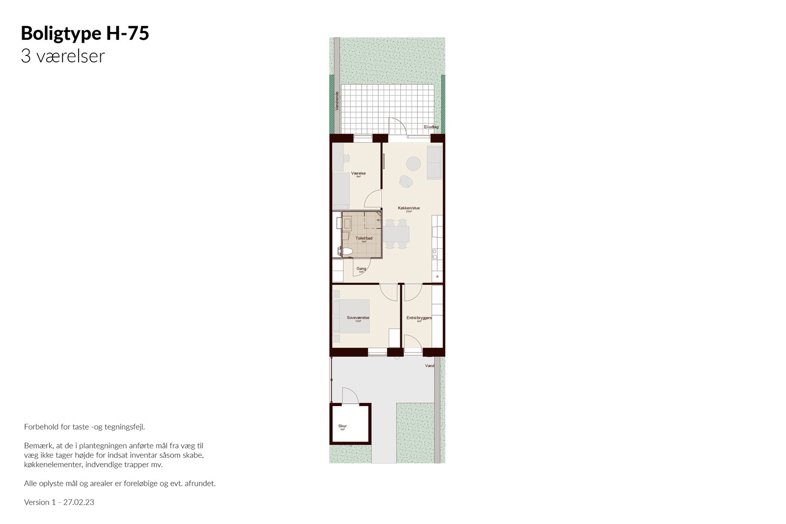 Visual presentation of the listing