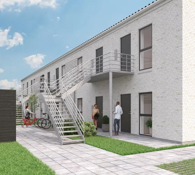 apartment Lys 2-værelses lejlighed med sydvendt altan
