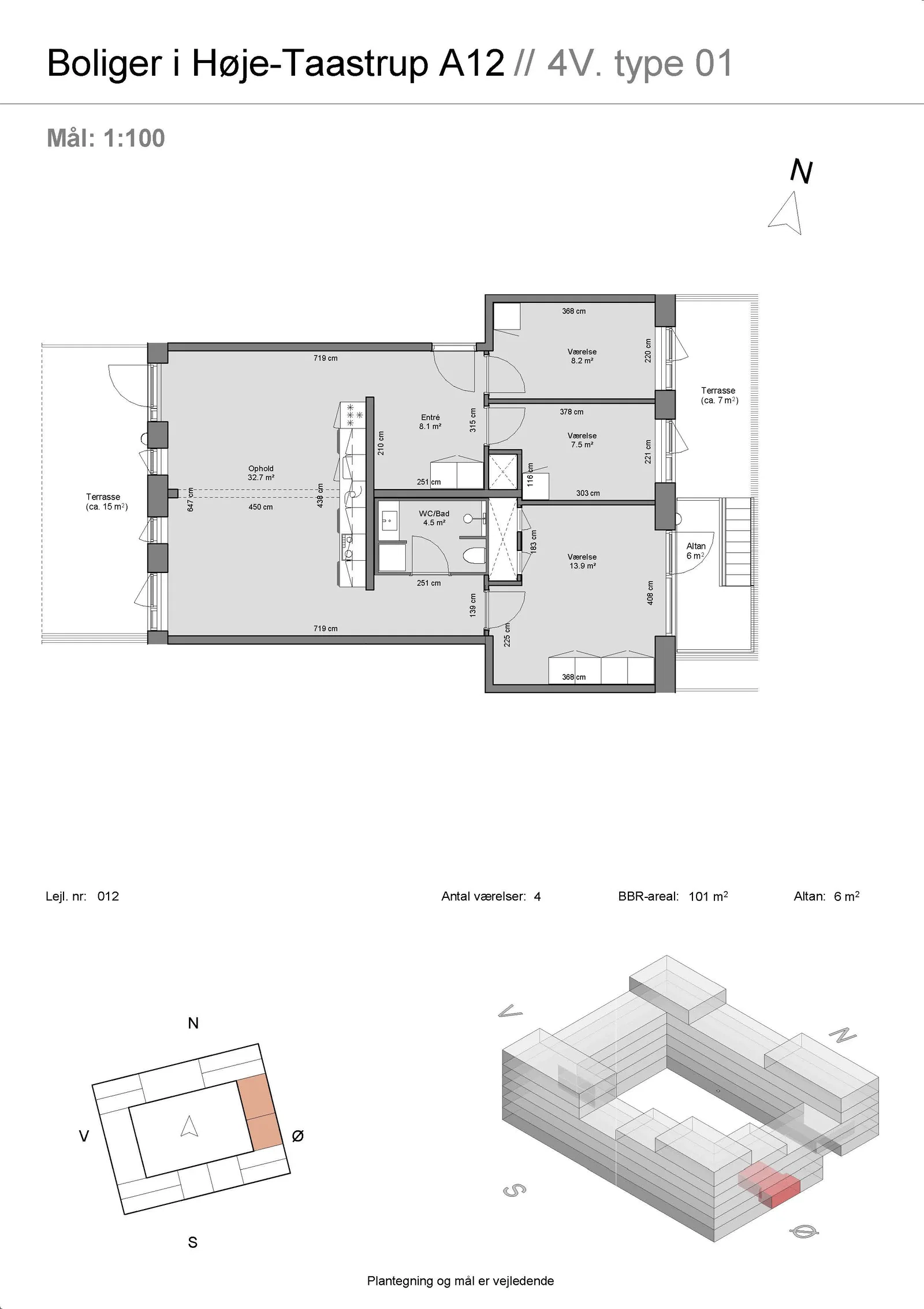 Visual presentation of the listing
