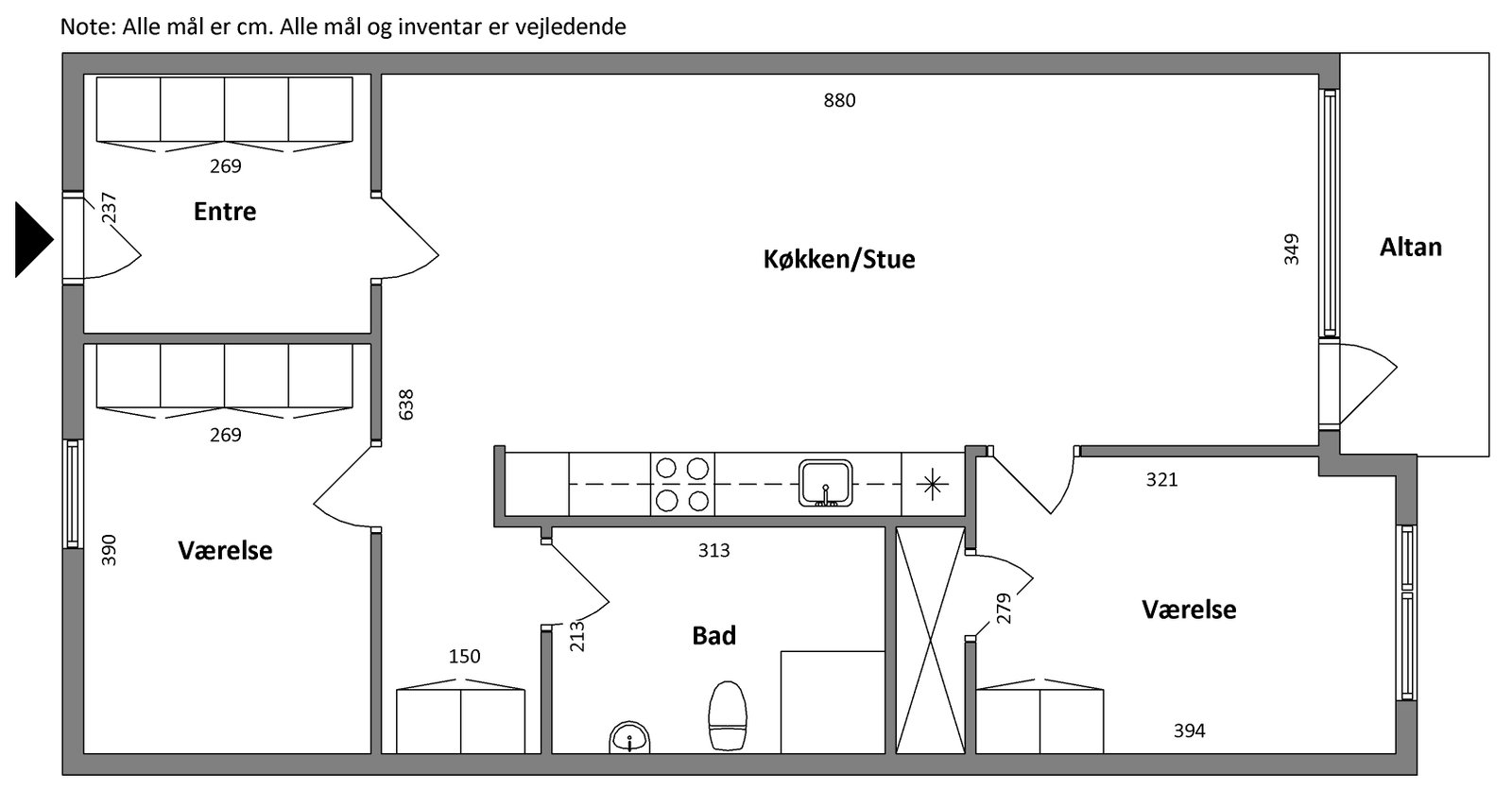 Visual presentation of the listing