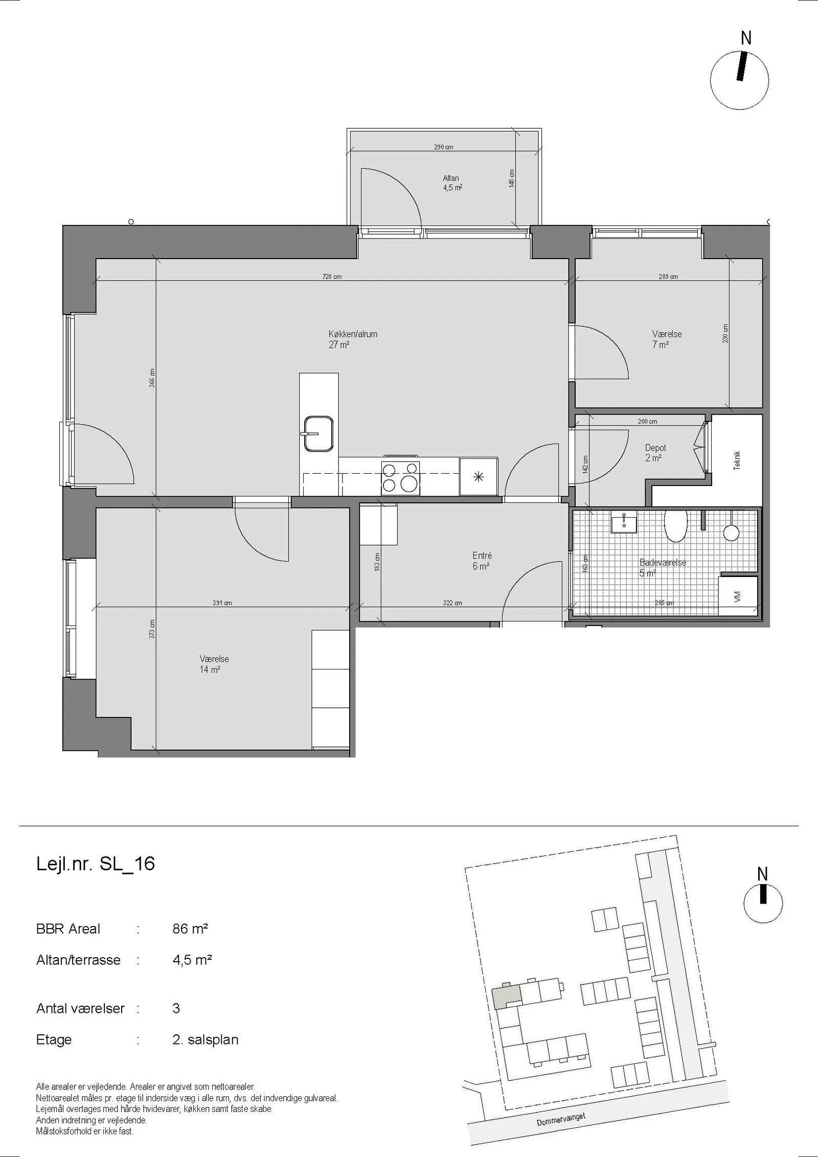 Visual presentation of the listing