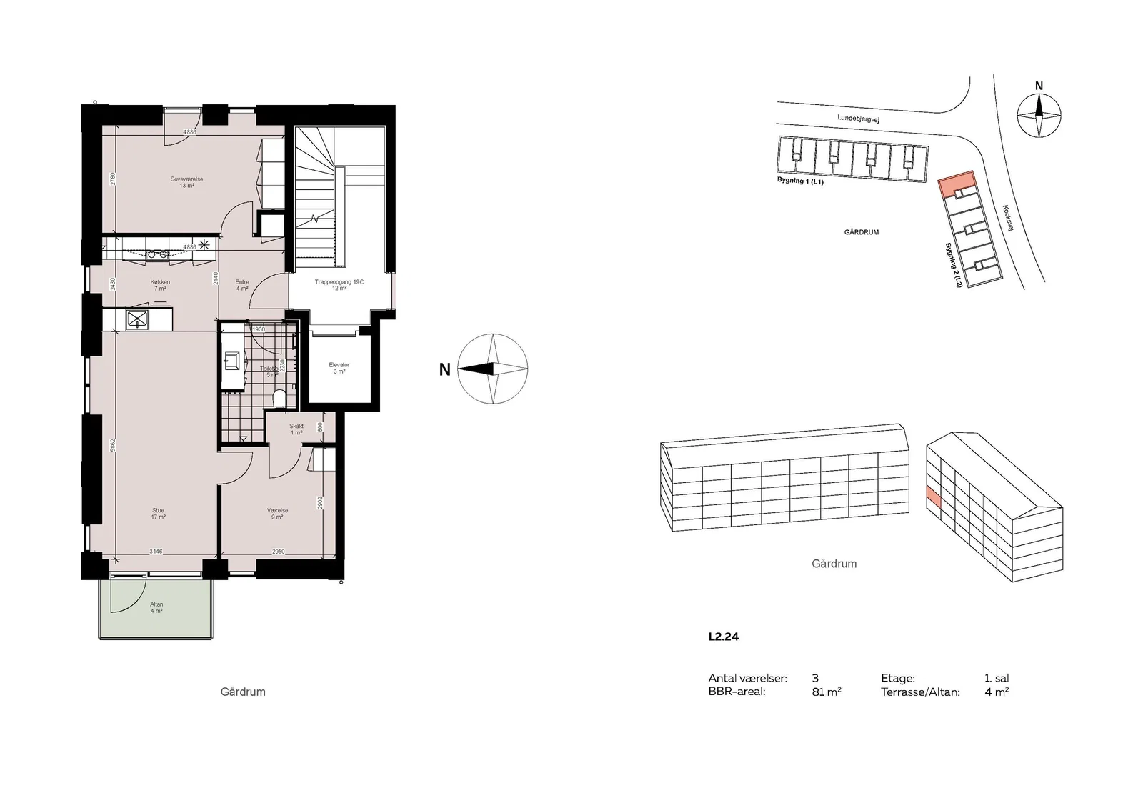 Visual presentation of the listing