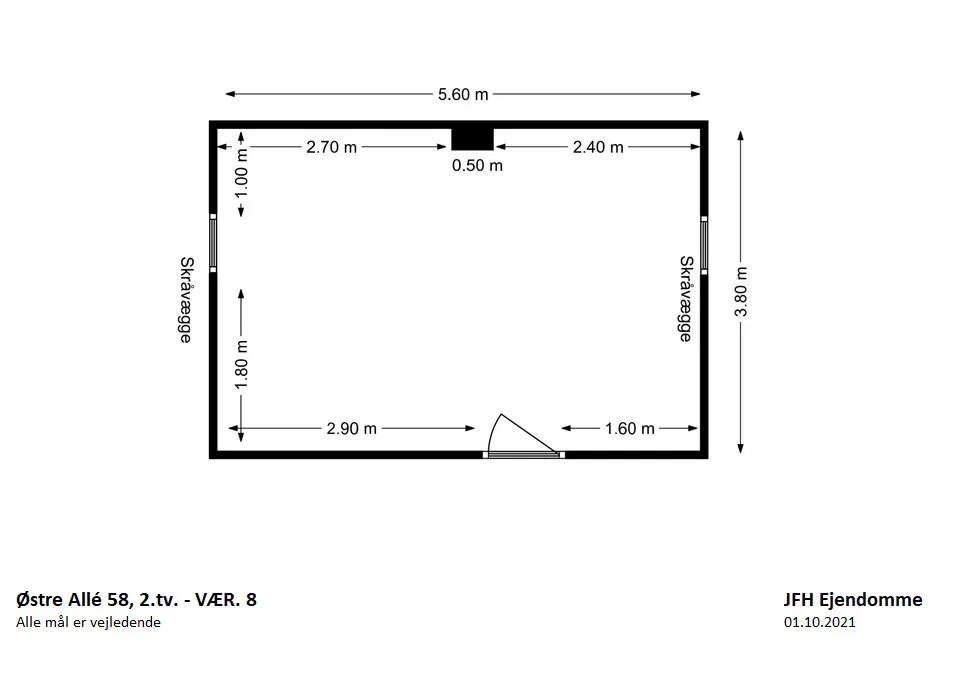 Visual presentation of the listing